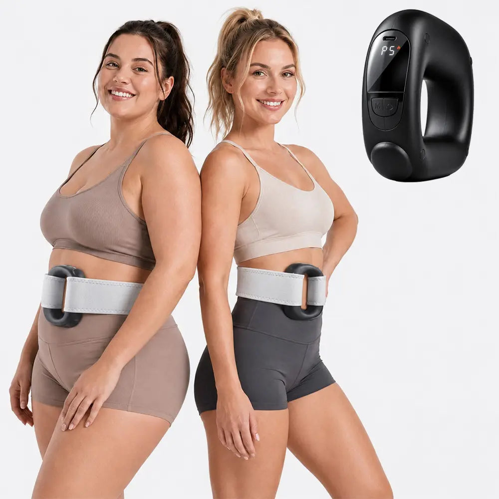 Turbo-Vibe Fascia Ring Belt – Rechargeable Hands-Free Full Body Massage Device, 6 Speed 6 Mode Mini Ab Trainer for Muscle Recovery & Deep Tissue Relief, Perfect Gifts for Boyfriend, Men, Women, Adults