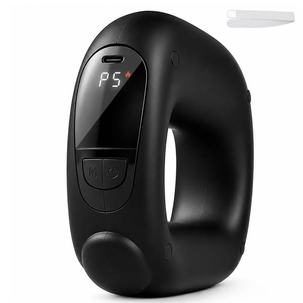 Turbo-Vibe Fascia Ring Belt – Rechargeable Hands-Free Full Body Massage Device, 6 Speed 6 Mode Mini Ab Trainer for Muscle Recovery & Deep Tissue Relief, Perfect Gifts for Boyfriend, Men, Women, Adults